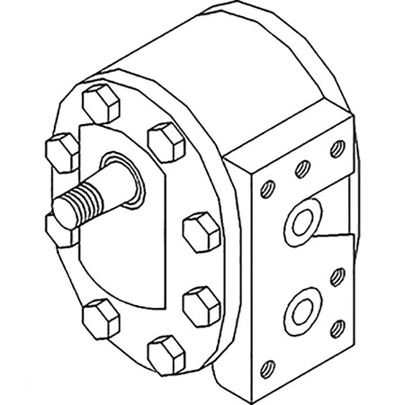 Aftermarket Economy Version Hydraulic Pump (9 GPM MCV) Fits Case-IH Tractors 527397R93-E